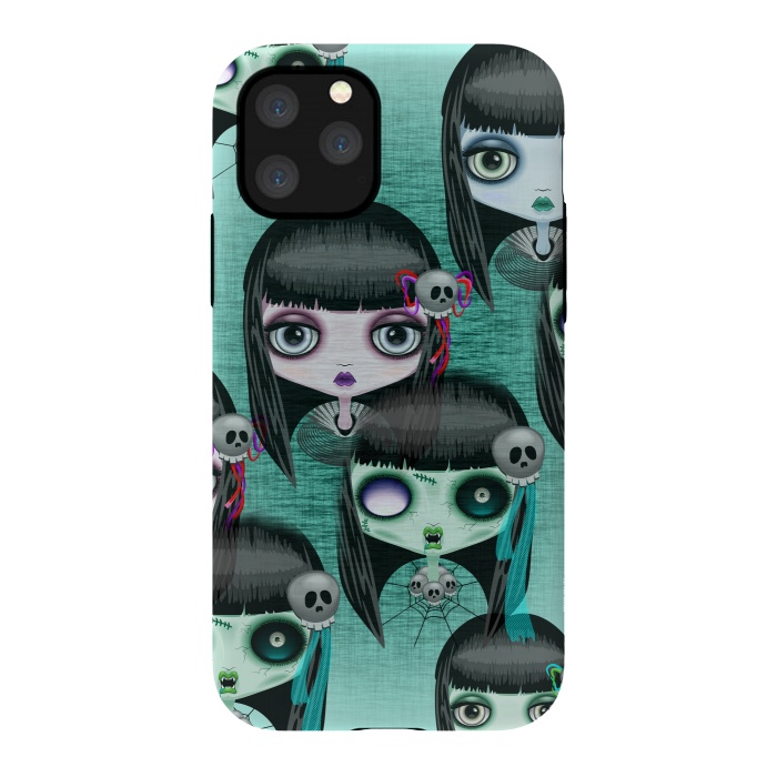 iPhone 11 Pro StrongFit Zombie Doll The Dark Side  by BluedarkArt