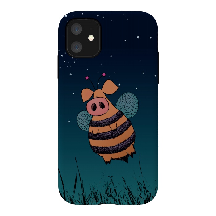 iPhone 11 StrongFit Bumblepig by Mangulica