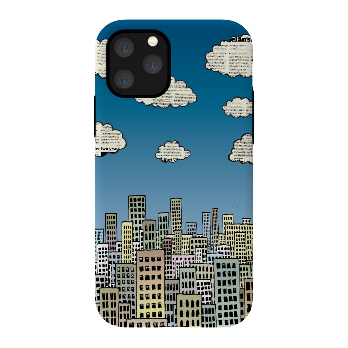 iPhone 11 Pro StrongFit The city of paper clouds by Mangulica