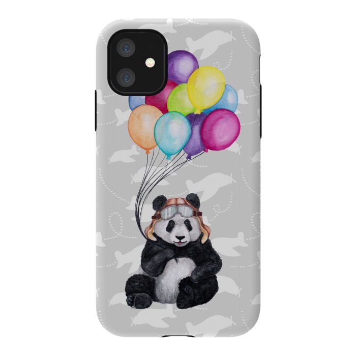 iPhone 11 StrongFit Aviator Panda by gingerlique
