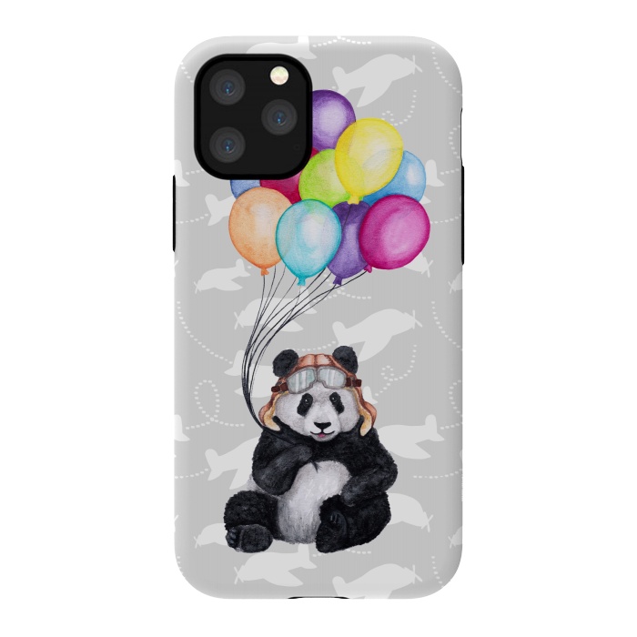 iPhone 11 Pro StrongFit Aviator Panda by gingerlique