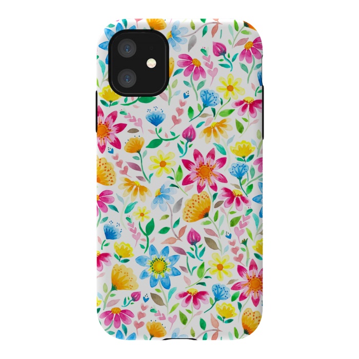 iPhone 11 StrongFit Flower Power Garden by gingerlique
