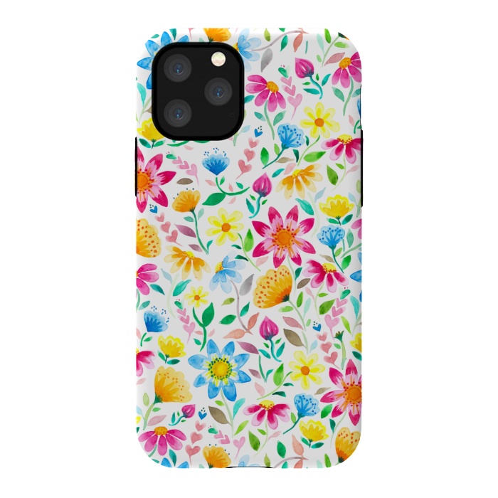 iPhone 11 Pro StrongFit Flower Power Garden by gingerlique