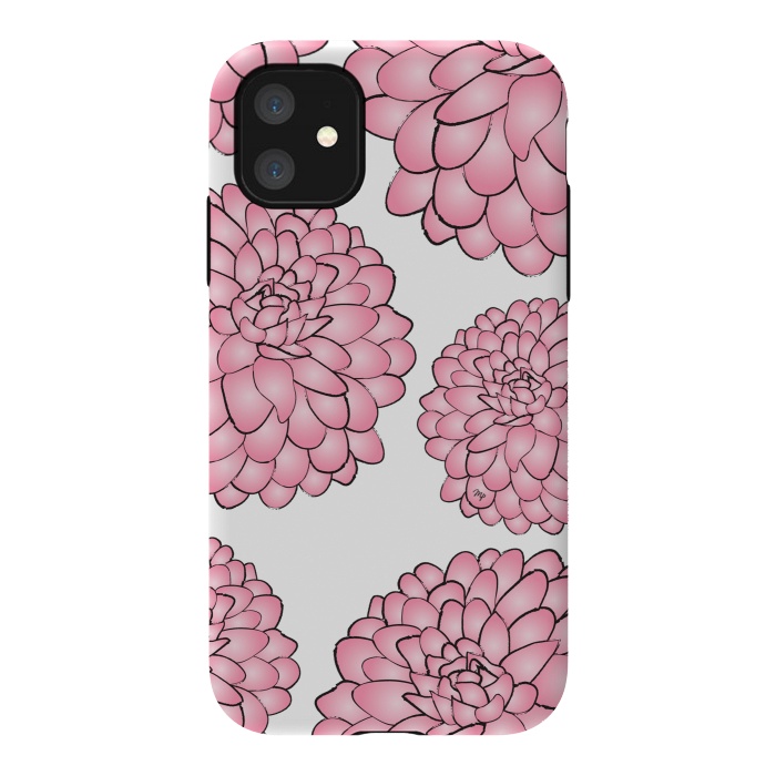 iPhone 11 StrongFit Pink Chrysanthemum by Martina