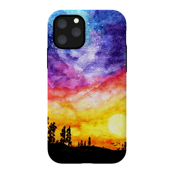 iPhone 11 Pro StrongFit Galaxy Sunset Dream  by Tigatiga