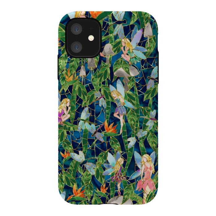 iPhone 11 StrongFit Emerald Forest Fairies by gingerlique