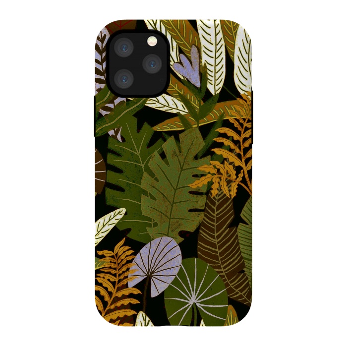 iPhone 11 Pro StrongFit Green Aloha Tropical Jungle by  Utart