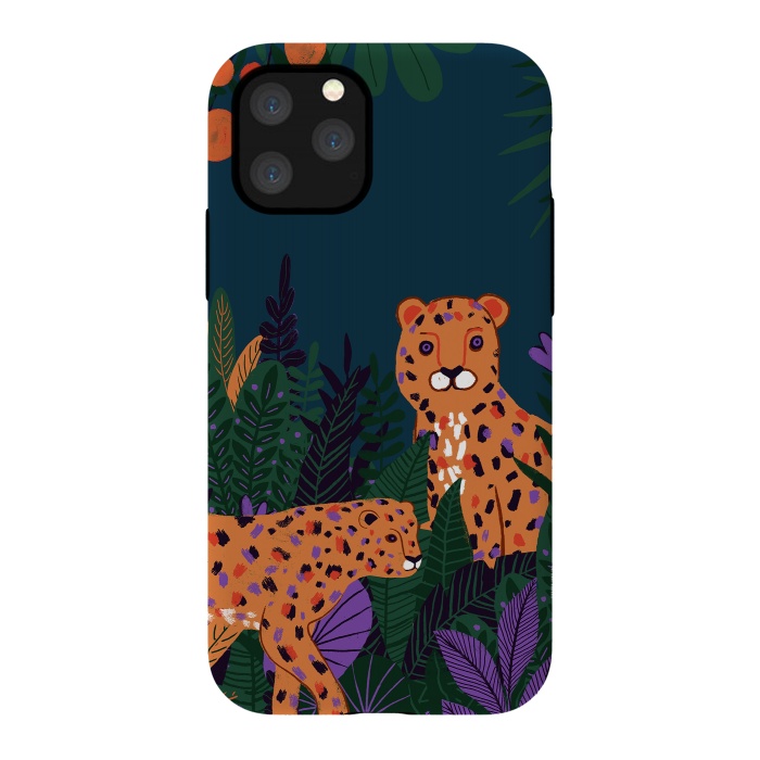 iPhone 11 Pro StrongFit Two Cheetahs in Tropical Jungle by  Utart