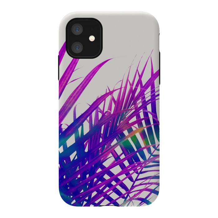 iPhone 11 StrongFit Colorful Palm by Uma Prabhakar Gokhale