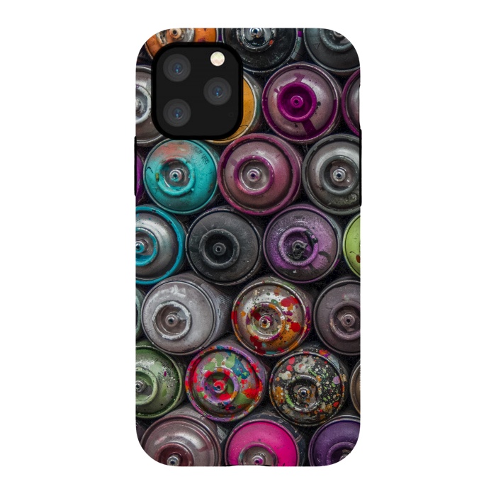 iPhone 11 Pro StrongFit Spray Paint Cans by Andrea Haase