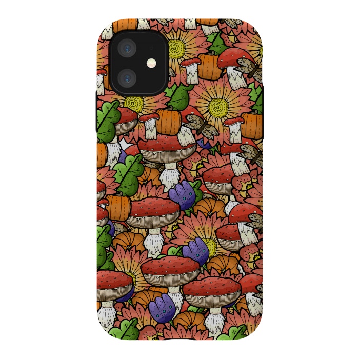 iPhone 11 StrongFit Autumn Pattern by Steve Wade (Swade)