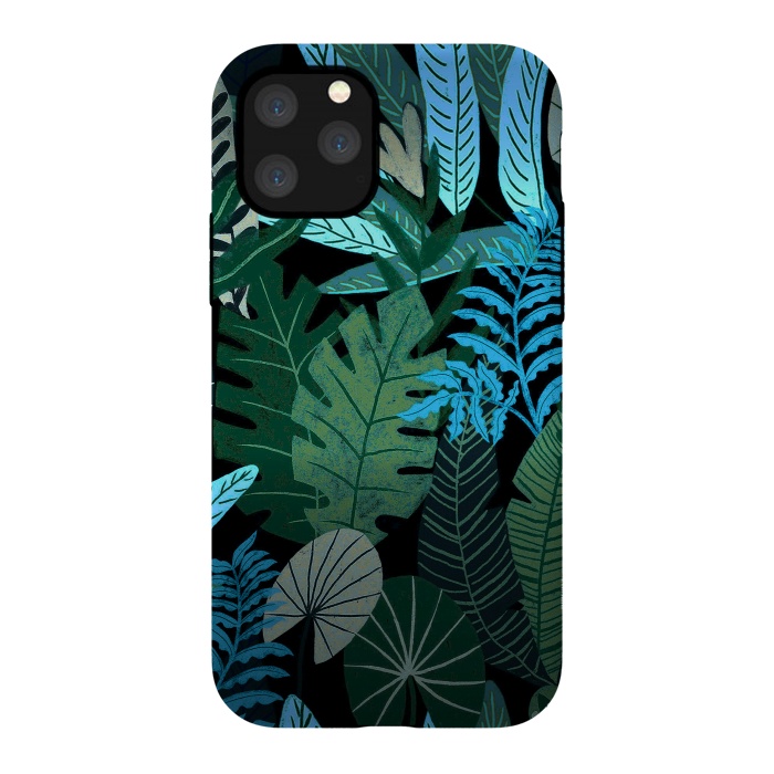 iPhone 11 Pro StrongFit Tropical Jungle at Night- Eve's Jungle by  Utart