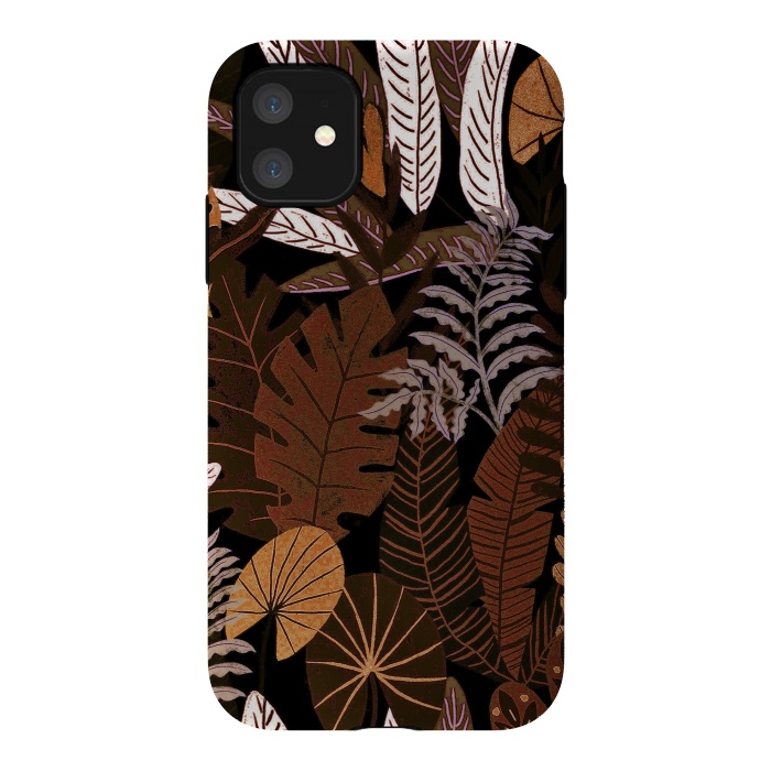 iPhone 11 StrongFit Eve's tropical Jungle at Night  by  Utart
