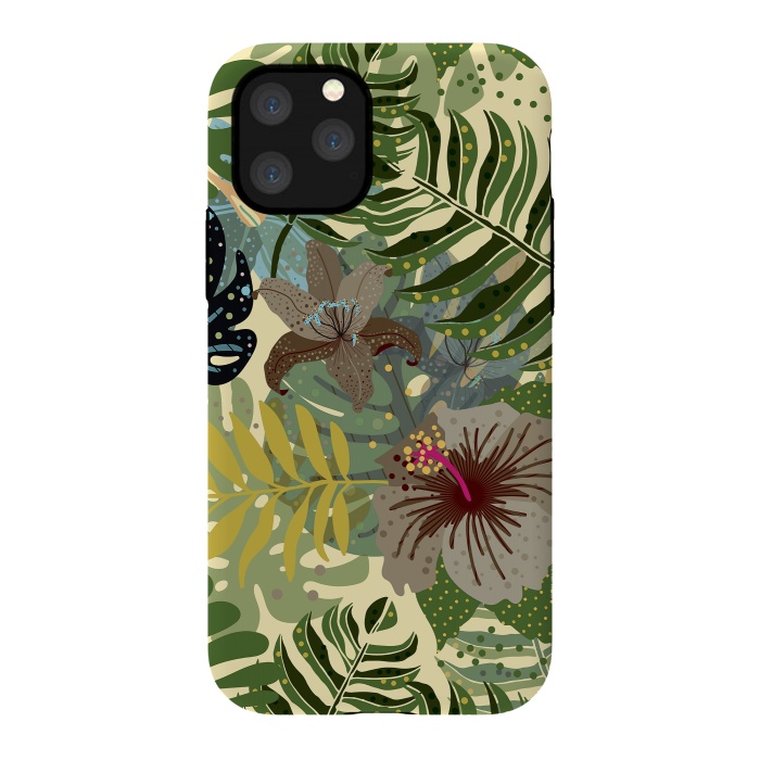 iPhone 11 Pro StrongFit Jungle Foliage by  Utart