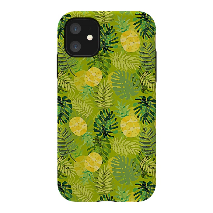 iPhone 11 StrongFit Eve's colorful pineapple garden Jungle by  Utart