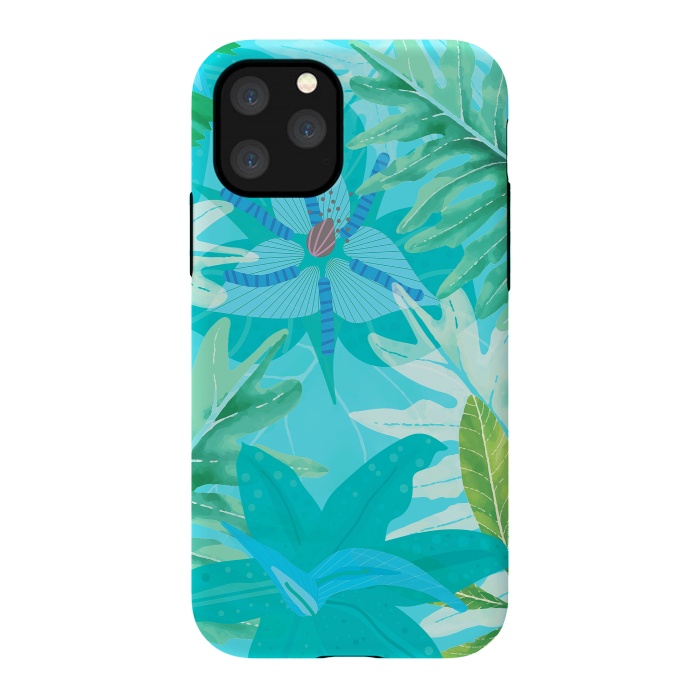 iPhone 11 Pro StrongFit Eve's blue Aroma Garden by  Utart
