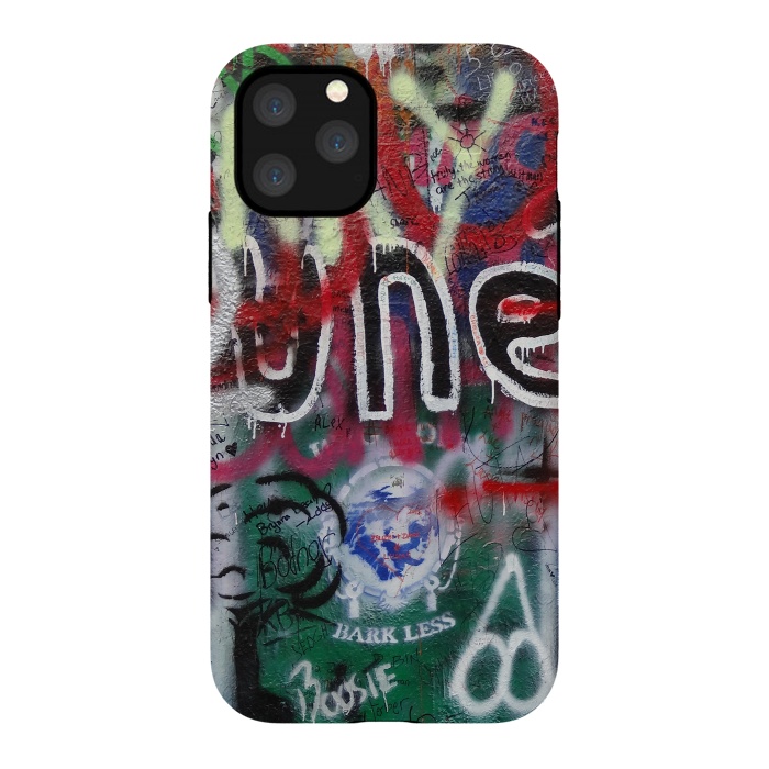 iPhone 11 Pro StrongFit Graffiti Grunge Wall Art by Andrea Haase