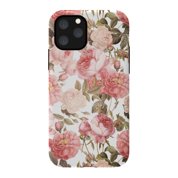 iPhone 11 Pro StrongFit Peach Victorian Roses by  Utart