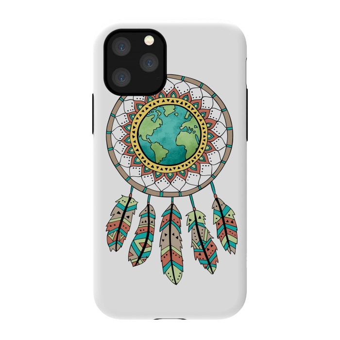 iPhone 11 Pro StrongFit World Dreamcatcher by Pom Graphic Design