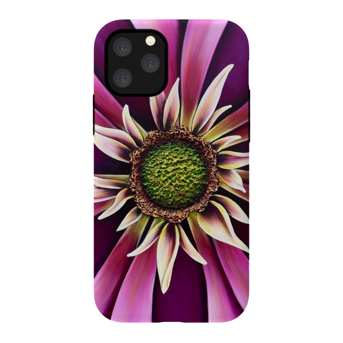 iPhone 11 Pro StrongFit Pink Burst by Denise Cassidy Wood