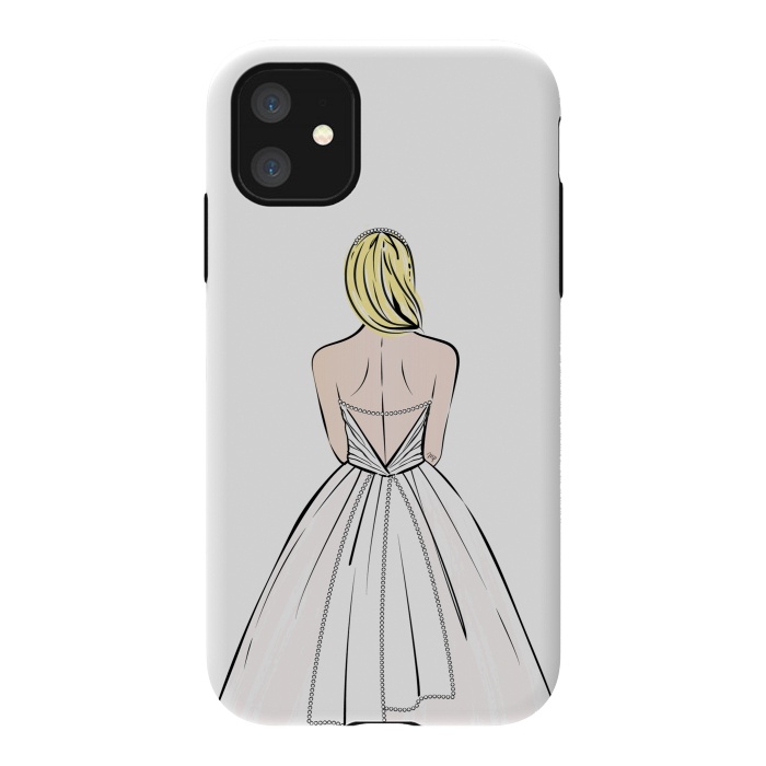 iPhone 11 StrongFit Elegant bride illustration by Martina
