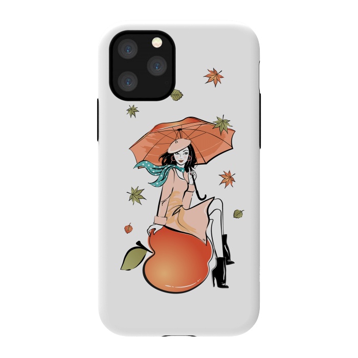 iPhone 11 Pro StrongFit Autumn Girl by Martina