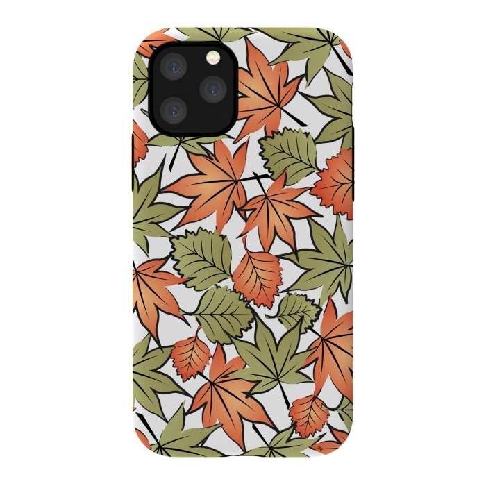 iPhone 11 Pro StrongFit Autumne leaves pattern by Martina