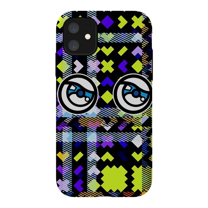 iPhone 11 StrongFit Modern Tartans by Michael Cheung