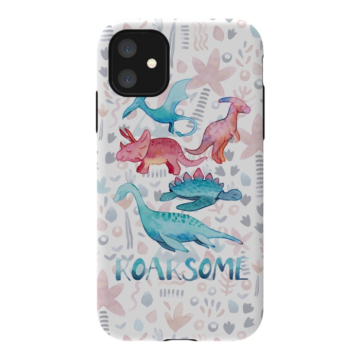 iPhone 11 StrongFit Roarsome Dino's by gingerlique