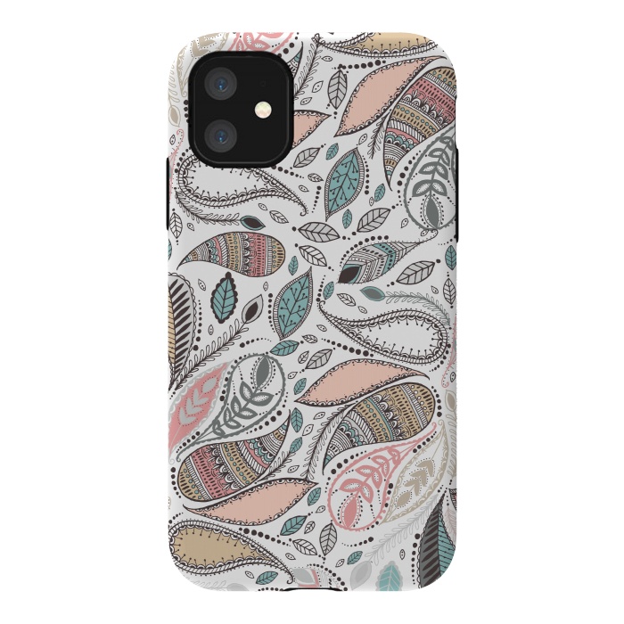iPhone 11 StrongFit Paisley  by Rose Halsey