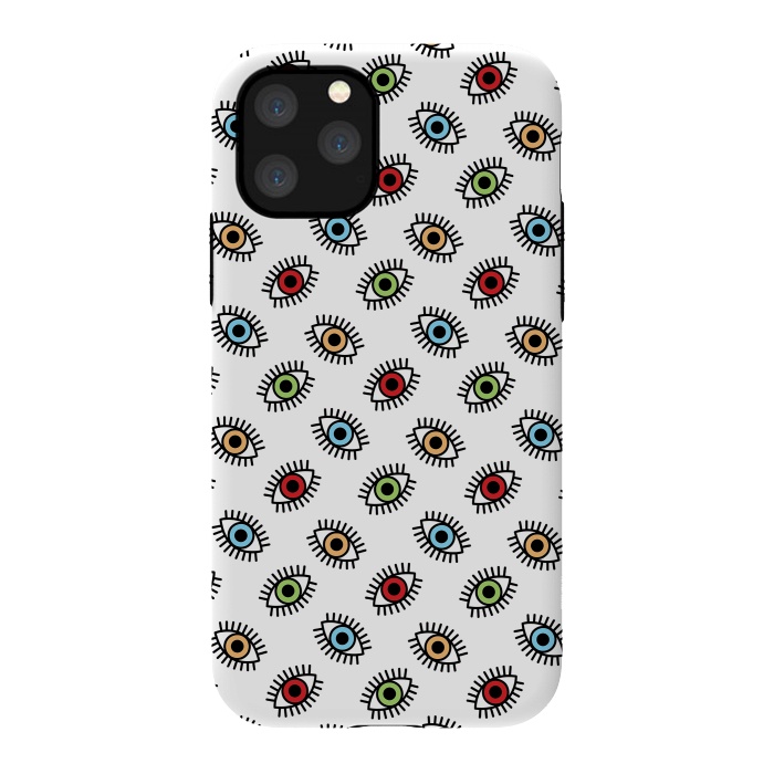 iPhone 11 Pro StrongFit Eyes pattern by Laura Nagel