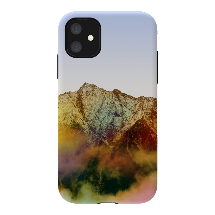 iPhone 11 StrongFit Golden Mountain by Creativeaxle