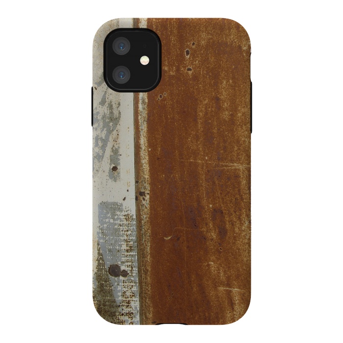 iPhone 11 StrongFit Rusty Metal Surface by Andrea Haase