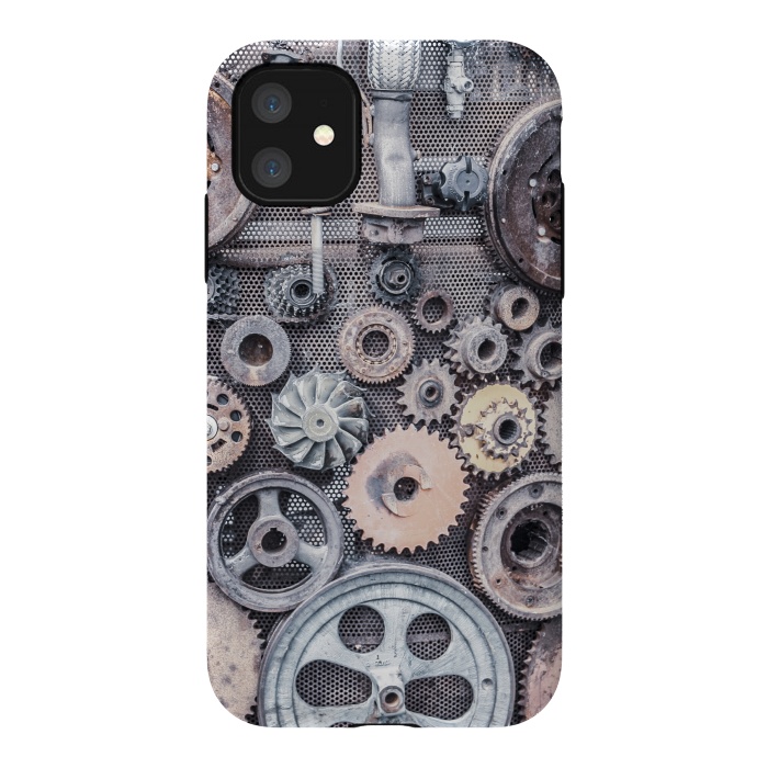 iPhone 11 StrongFit Vintage Steampunk Gear by Andrea Haase