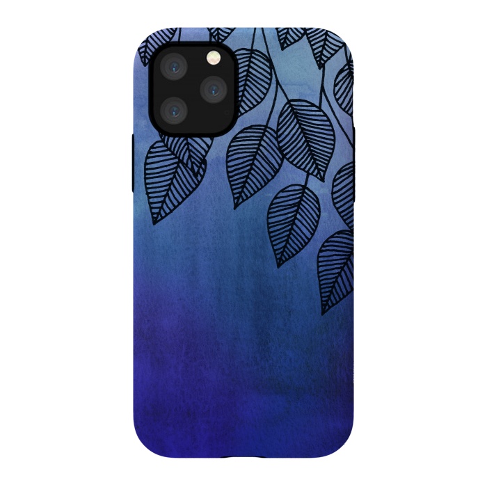 iPhone 11 Pro StrongFit Midnight Garden in Watercolor and Ink by Micklyn Le Feuvre
