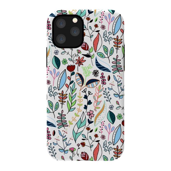 iPhone 11 Pro StrongFit Bright Nature Doodle  by Tigatiga