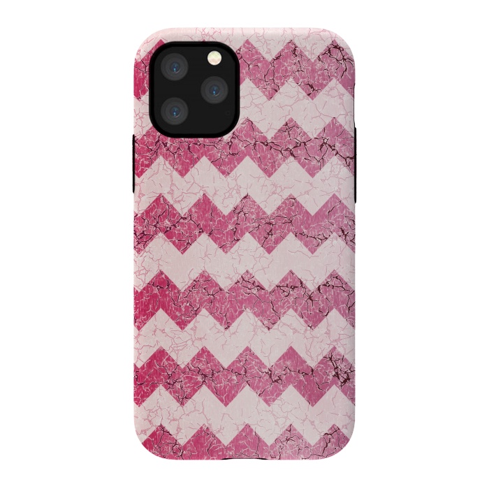 iPhone 11 Pro StrongFit Pink chevron by Jms