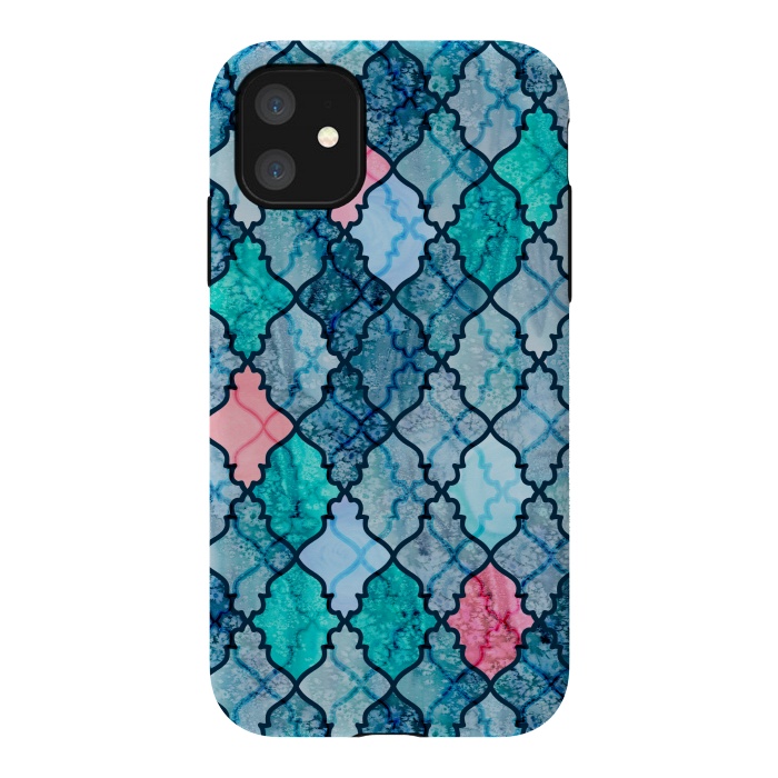 iPhone 11 StrongFit Moroccan Ocean by gingerlique