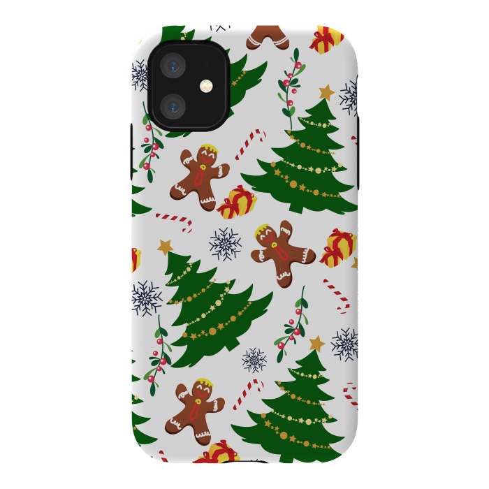 iPhone 11 StrongFit Holly Jolly Christmas by Allgirls Studio