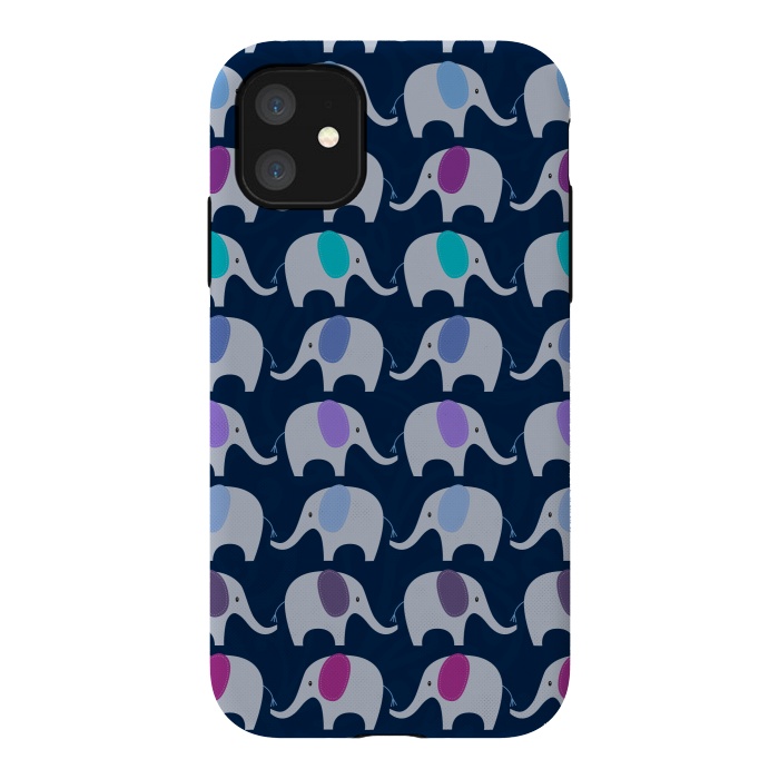 iPhone 11 StrongFit Marching Elephants by Noonday Design