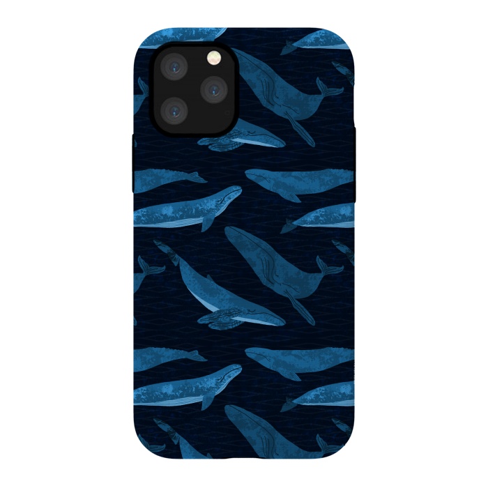 iPhone 11 Pro StrongFit Whales in the Deep by Noonday Design