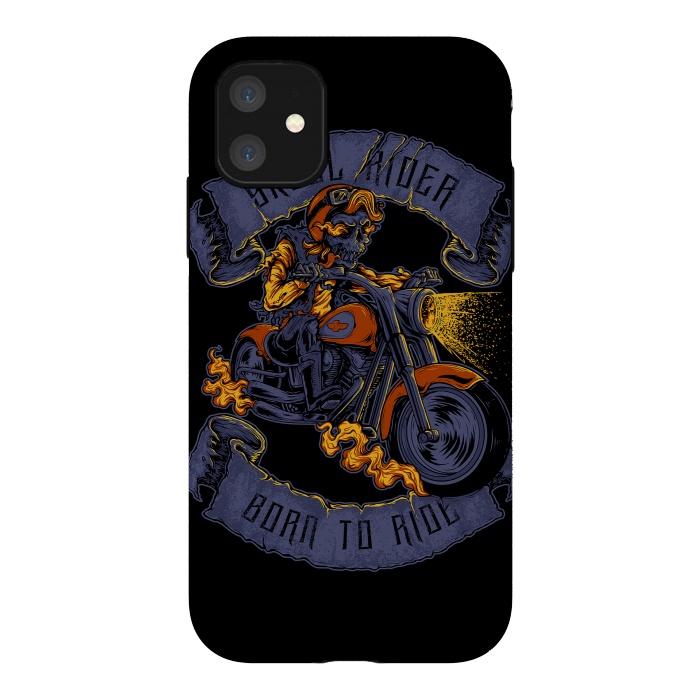 iPhone 11 StrongFit Skull Rider by Afif Quilimo