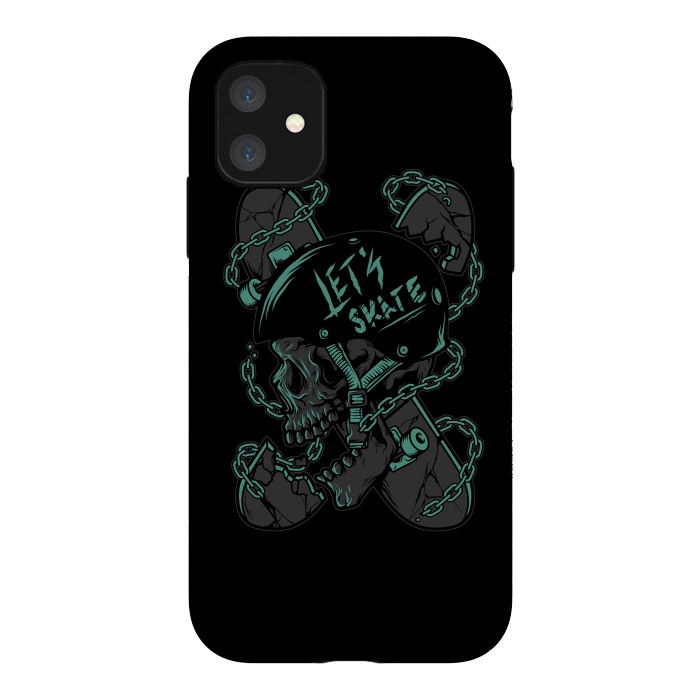 iPhone 11 StrongFit Skullboarder by Afif Quilimo