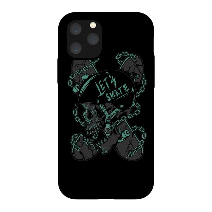 iPhone 11 Pro StrongFit Skullboarder by Afif Quilimo