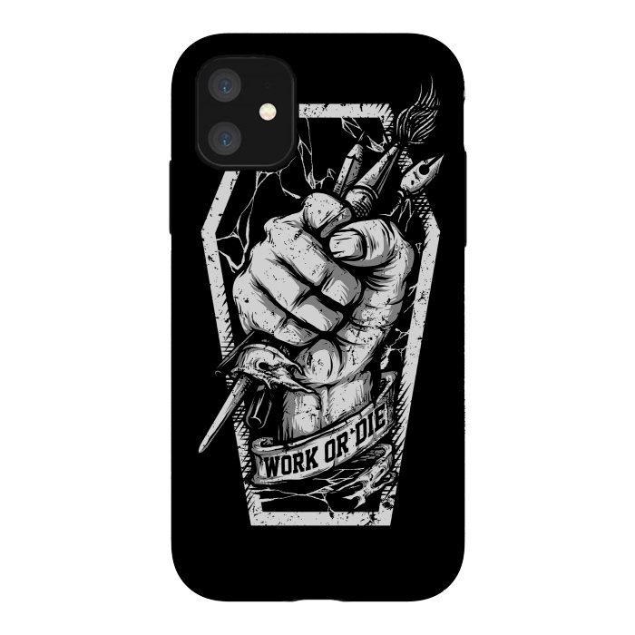 iPhone 11 StrongFit Work or Die by Afif Quilimo