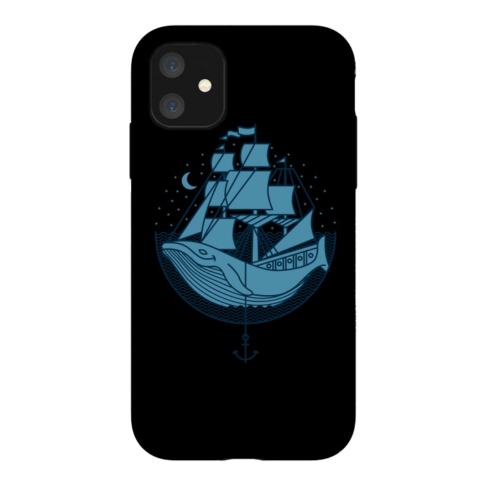 iPhone 11 StrongFit Whaleship by Afif Quilimo