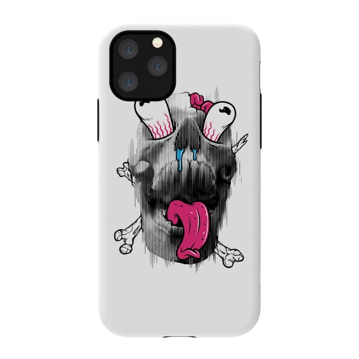 iPhone 11 Pro StrongFit Scary Skull by Afif Quilimo