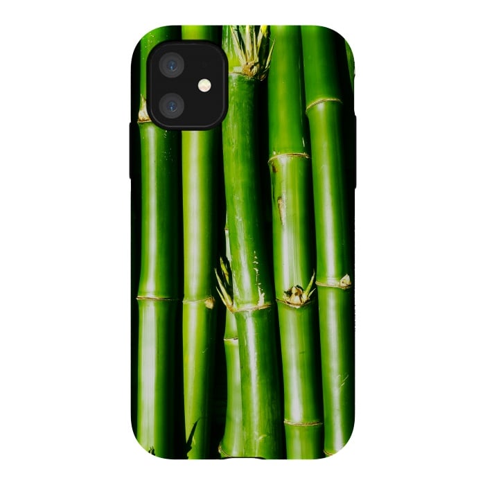 iPhone 11 StrongFit Bamboo Zen Green Nature by BluedarkArt