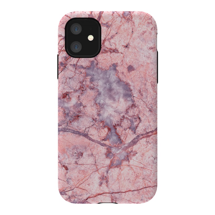 iPhone 11 StrongFit Pink Marble by Art Design Works