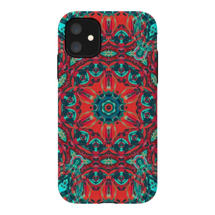 iPhone 11 StrongFit Abstract Mandala II by Art Design Works